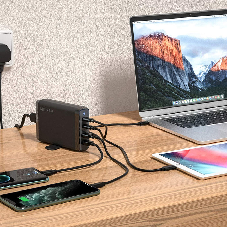 90W Dual USB-C PD Travel Charger Adapter