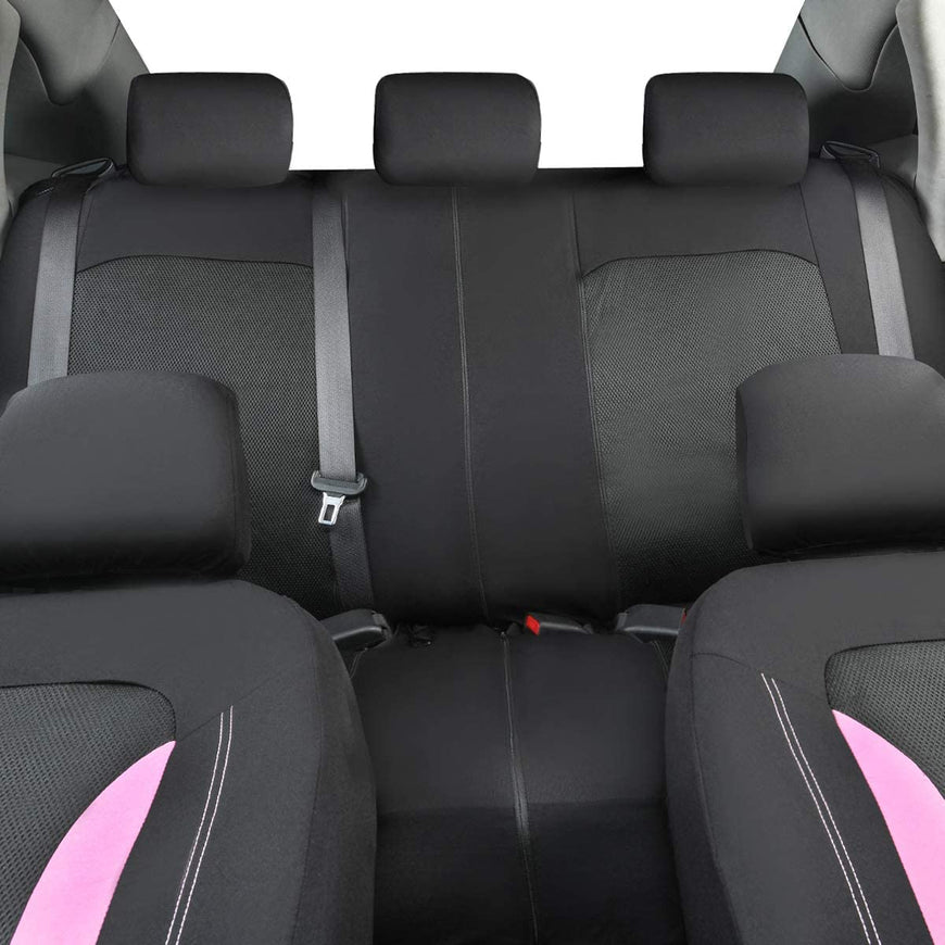 Universal Fit Sporty Breathable Mesh and Fabric Car Seat Covers