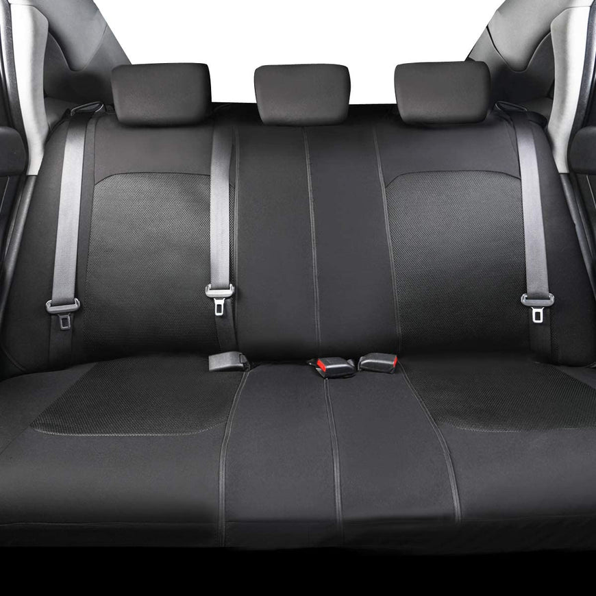 Universal Fit Sporty Breathable Mesh and Fabric Car Seat Covers