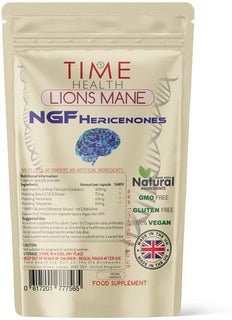 Lions Mane NGF - High Strength - Vegan - Pullulan Capsules (60 Capsule Pouch)