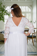 Plus Size WHITE Maxi Bridal Dress